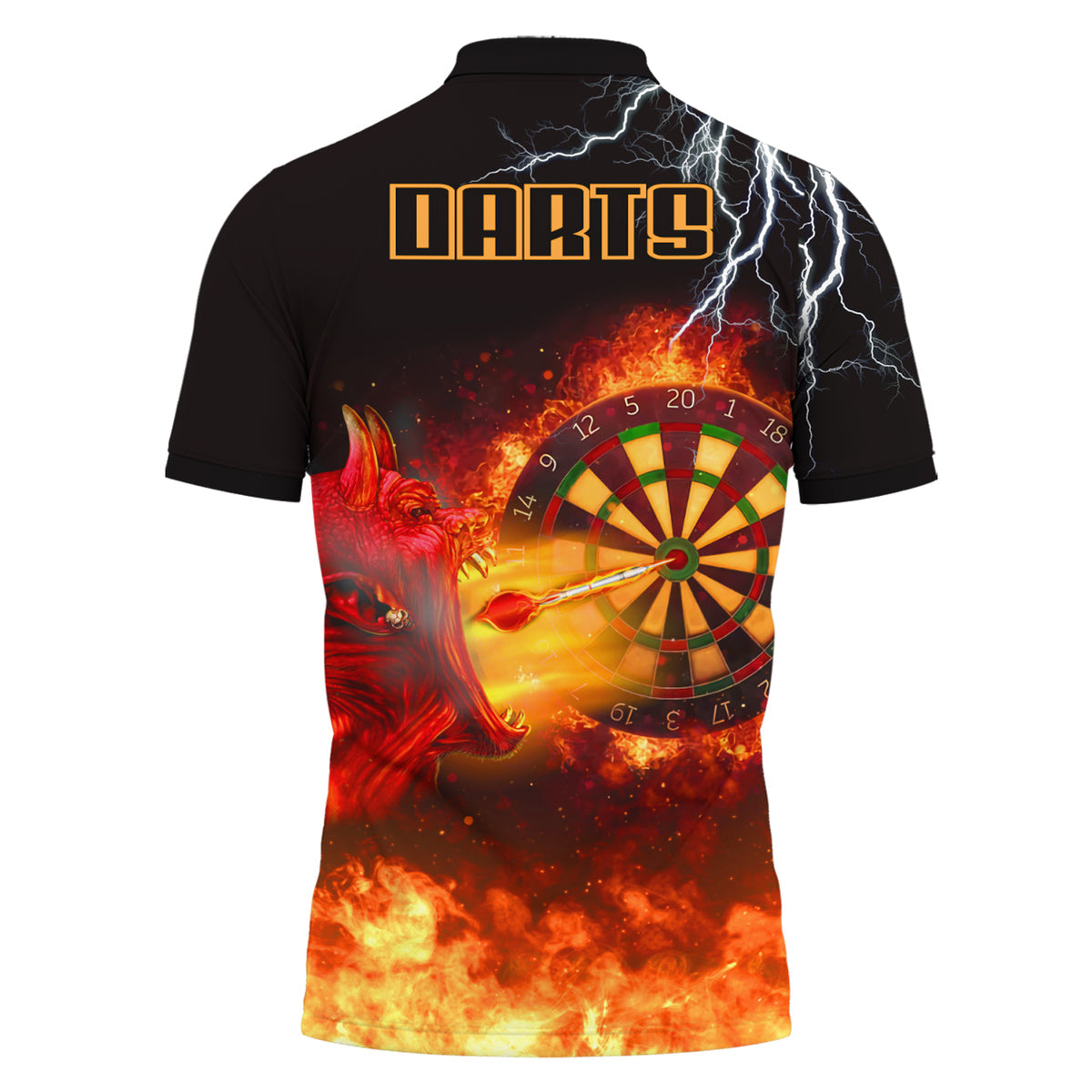 Personalized Name Devil Fire Darts All Over Printed Unisex Shirt Q310706