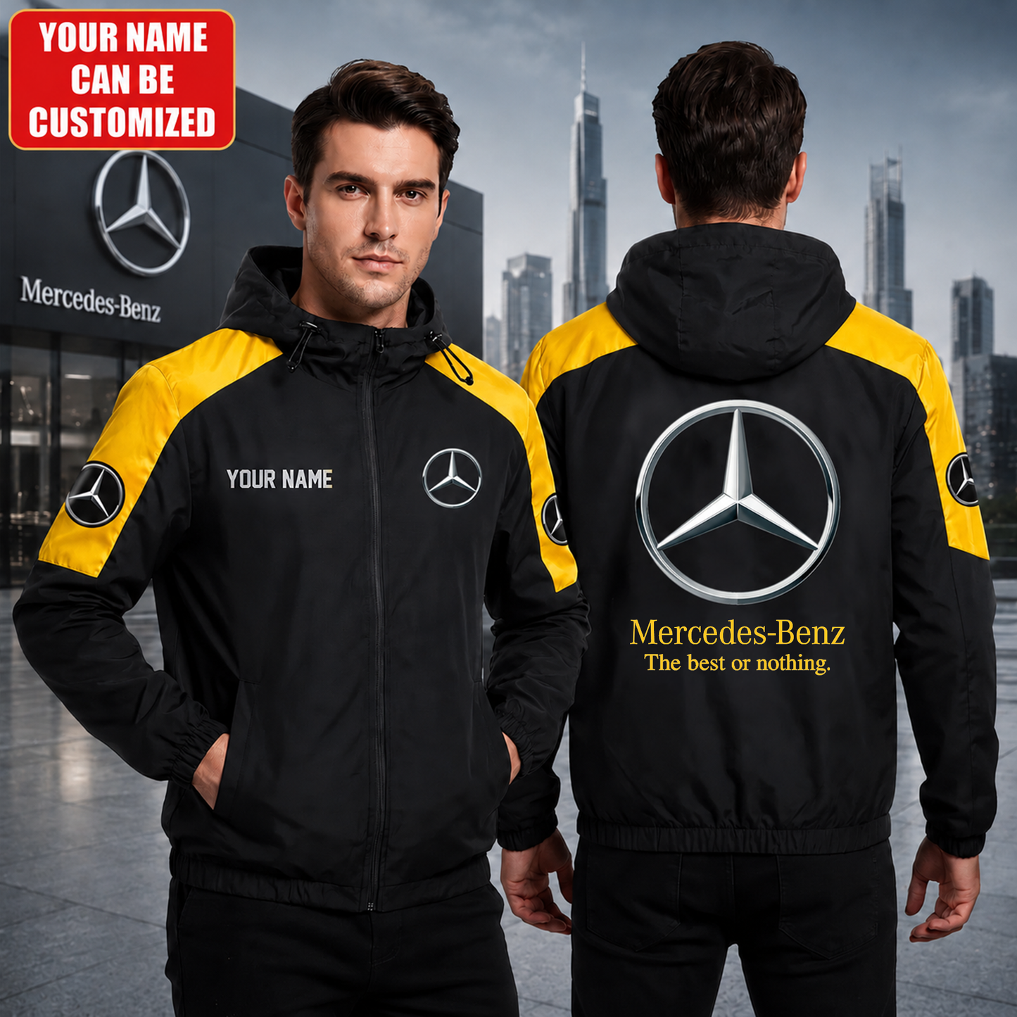Personalized Merc The Best Or Nothing Sport Windproof Rush Jacket