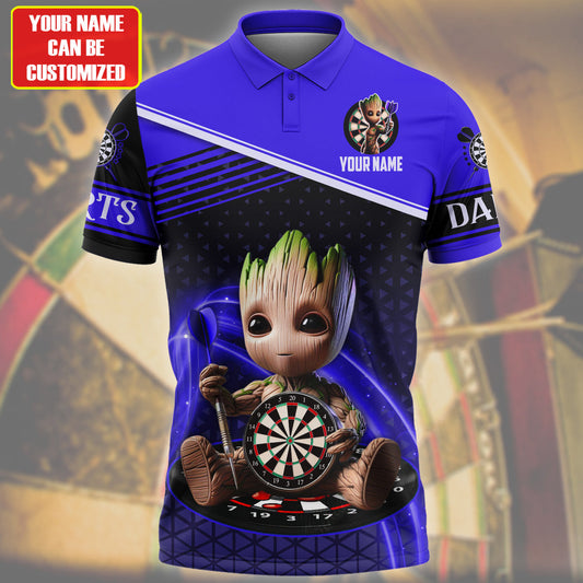 Personalized Name Gr Darts Blue Version All Over Printed Unisex Shirt QB020502
