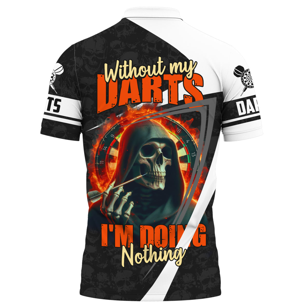 Personalized Name Skull Darts All Over Printed Unisex Shirt QB030406