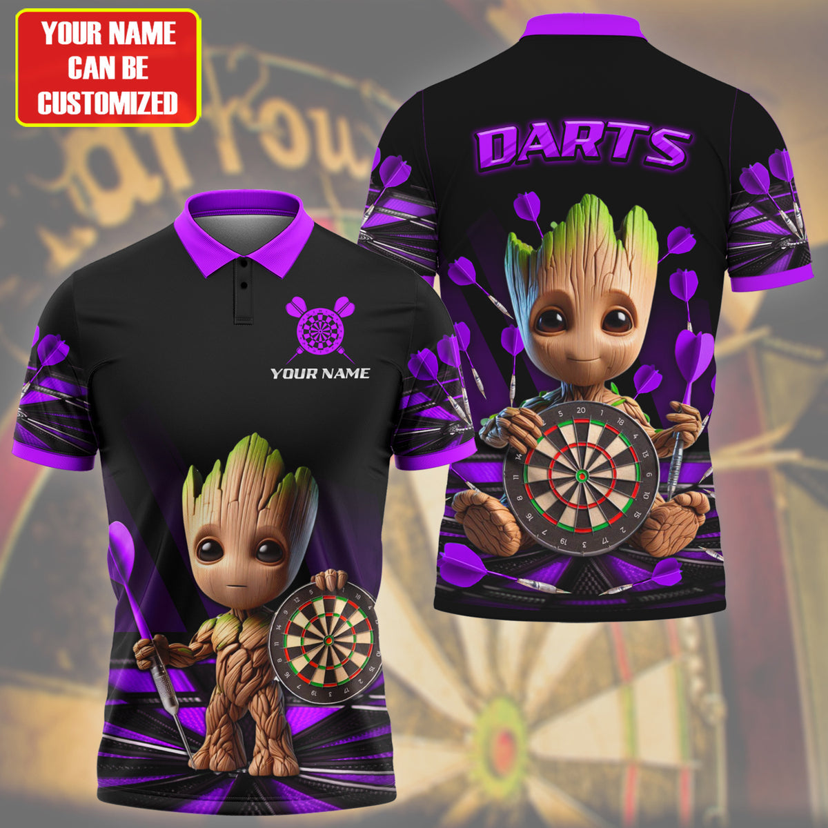 Personalized Gr Darts Purple Version All Over Printed Unisex Shirt QB030602