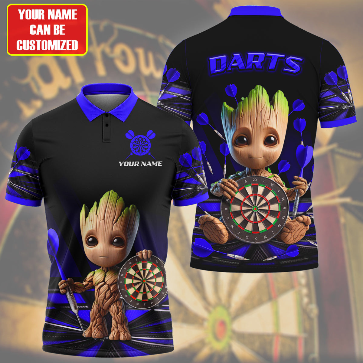 Personalized Gr Darts Blue Version All Over Printed Unisex Shirt QB030602