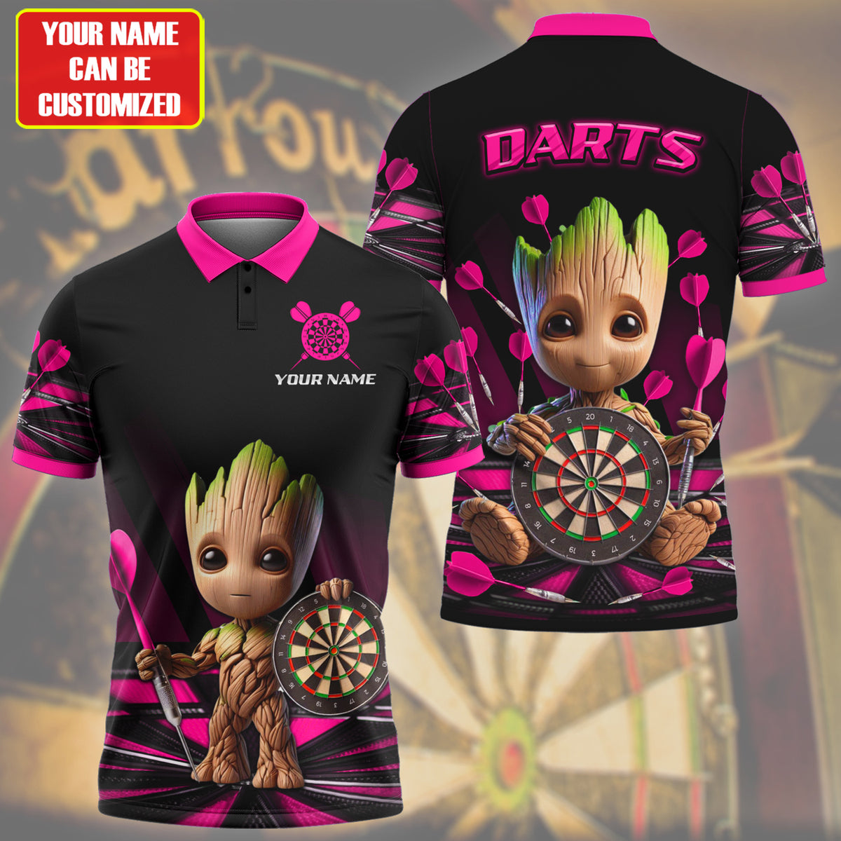 Personalized Gr Darts Pink Version All Over Printed Unisex Shirt QB030602