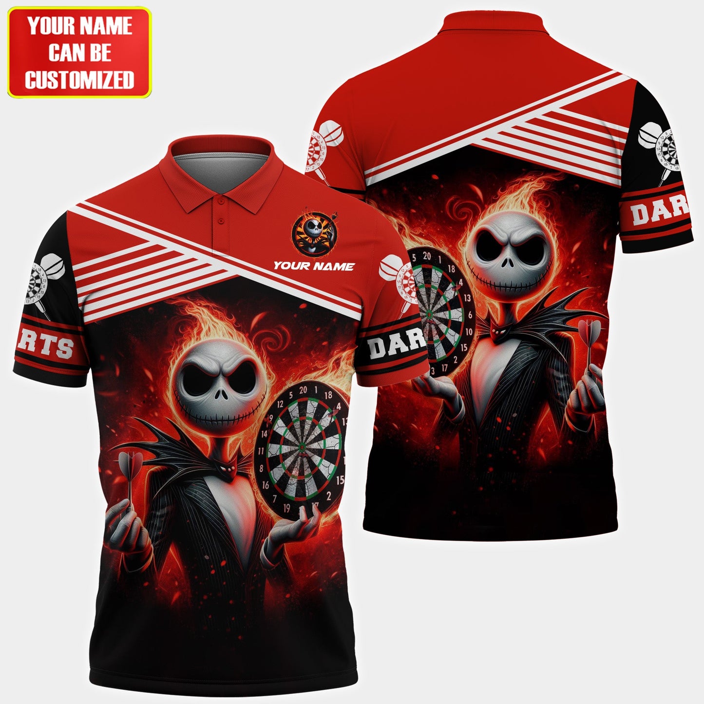 Personalized Name JS Darts All Over Printed Unisex Shirt QB040401