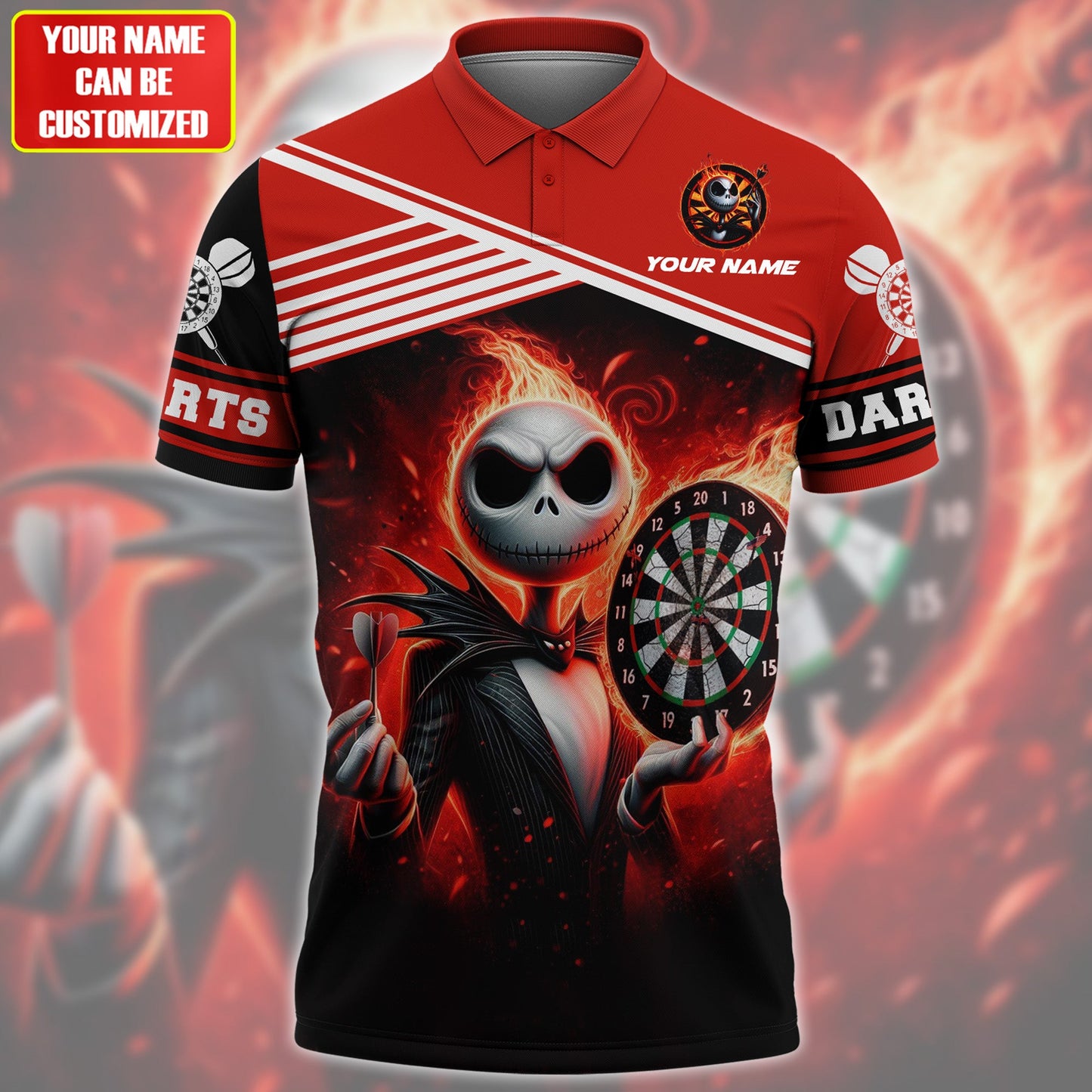 Personalized Name JS Darts All Over Printed Unisex Shirt QB040401