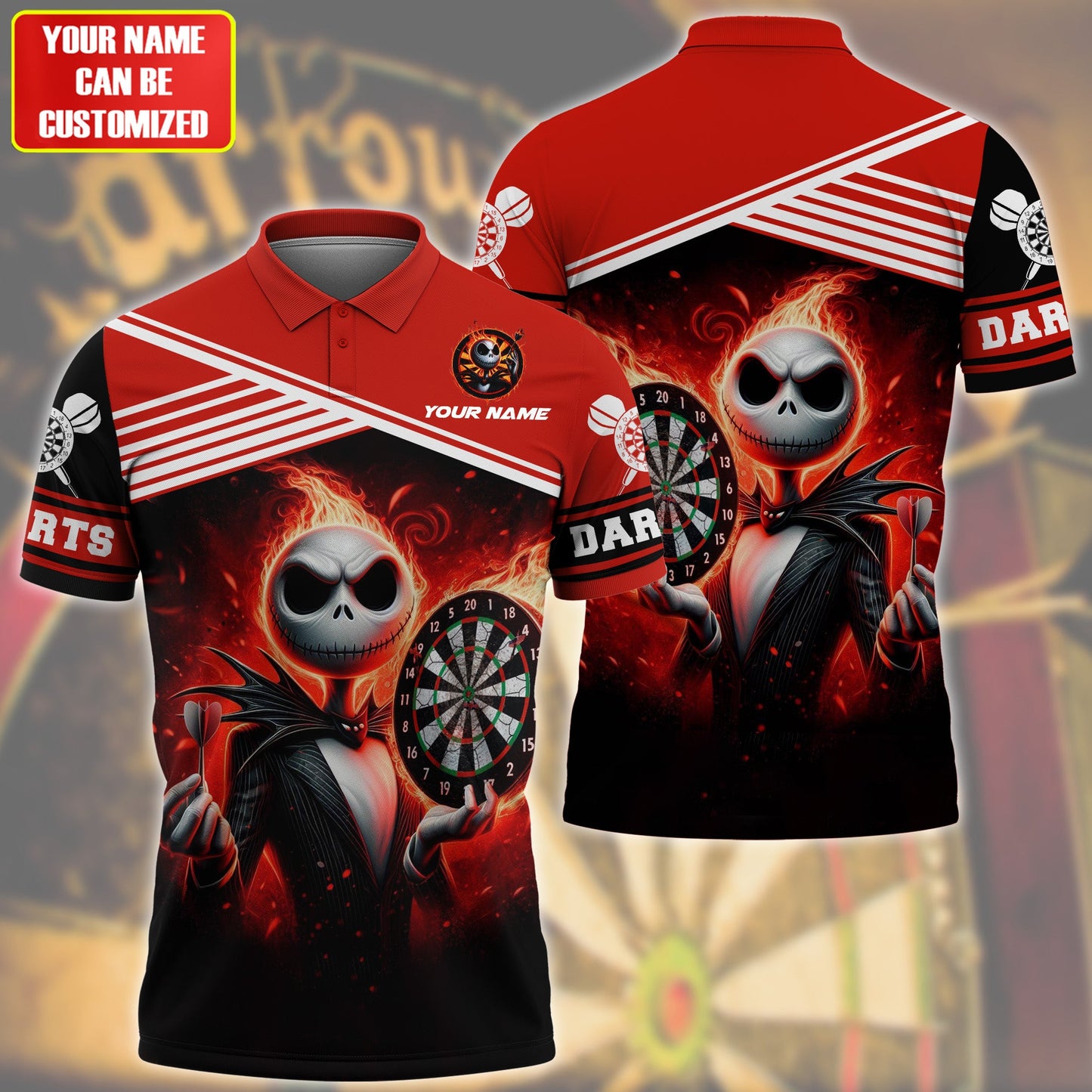 Personalized Name JS Darts All Over Printed Unisex Shirt QB040401