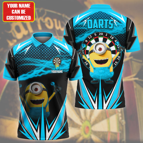 Personalized Name MN Darts Teal Version All Over Printed Unisex Shirt QB040405