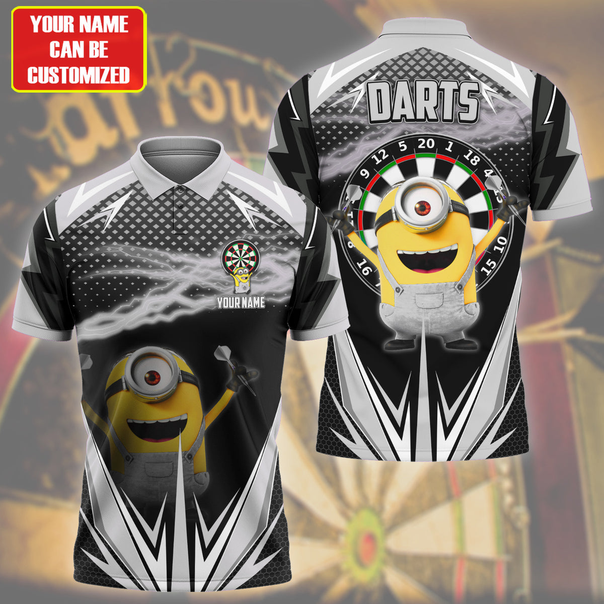 Personalized Name MN Darts Silver Version All Over Printed Unisex Shirt QB040405