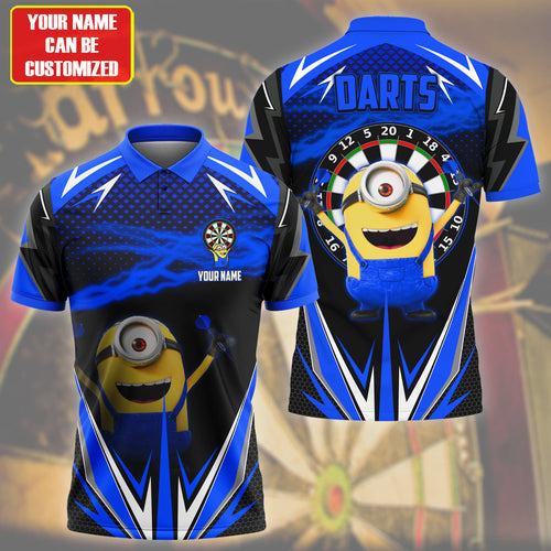 Personalized Name MN Darts Blue Version All Over Printed Unisex Shirt QB040405