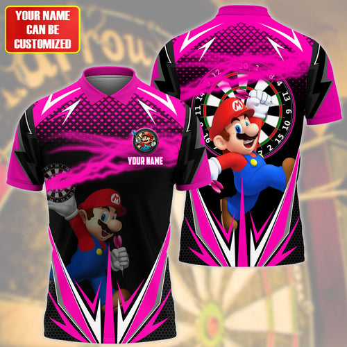 Personalized Name MRO Darts Pink Version All Over Printed Unisex Shirt QB050403