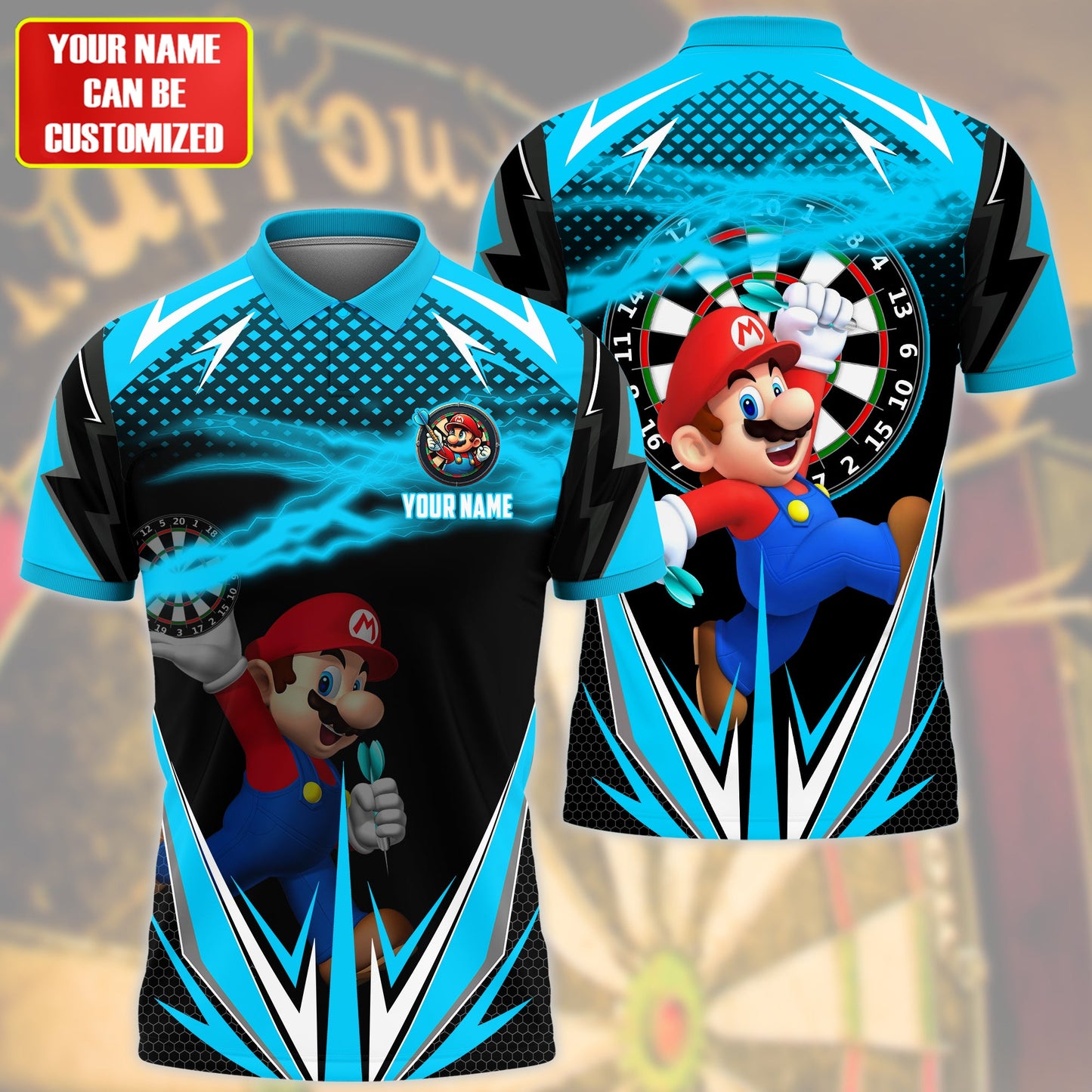 Personalized Name MRO Darts Teal Version All Over Printed Unisex Shirt QB050403