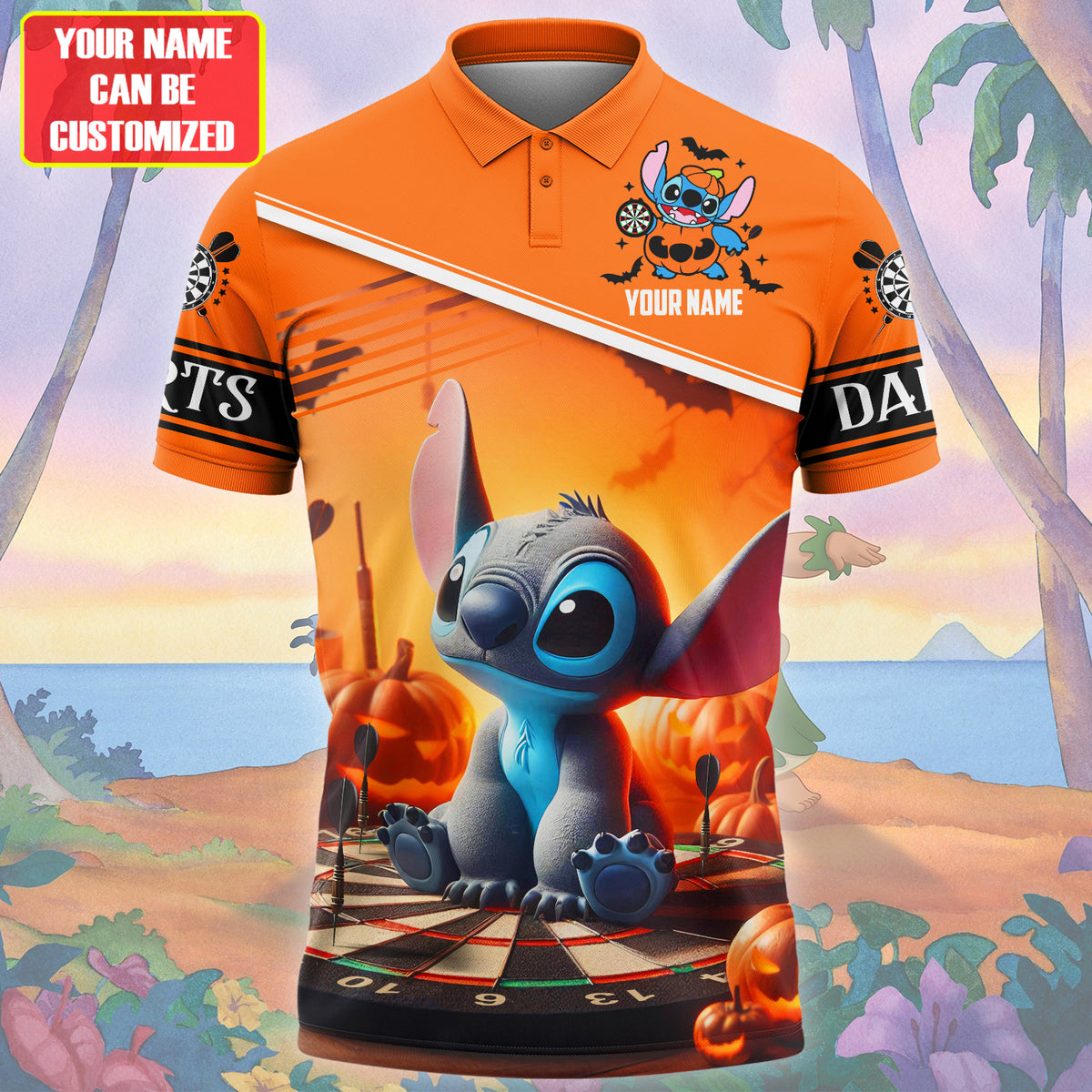 Personalized St Darts Halloween All Over Printed Unisex Shirt QB070801