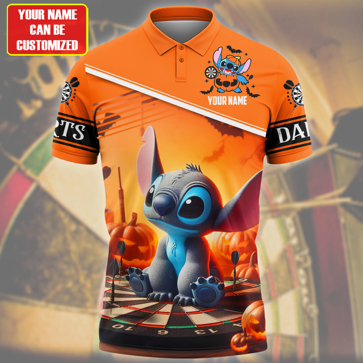 Personalized St Darts Halloween All Over Printed Unisex Shirt QB070801