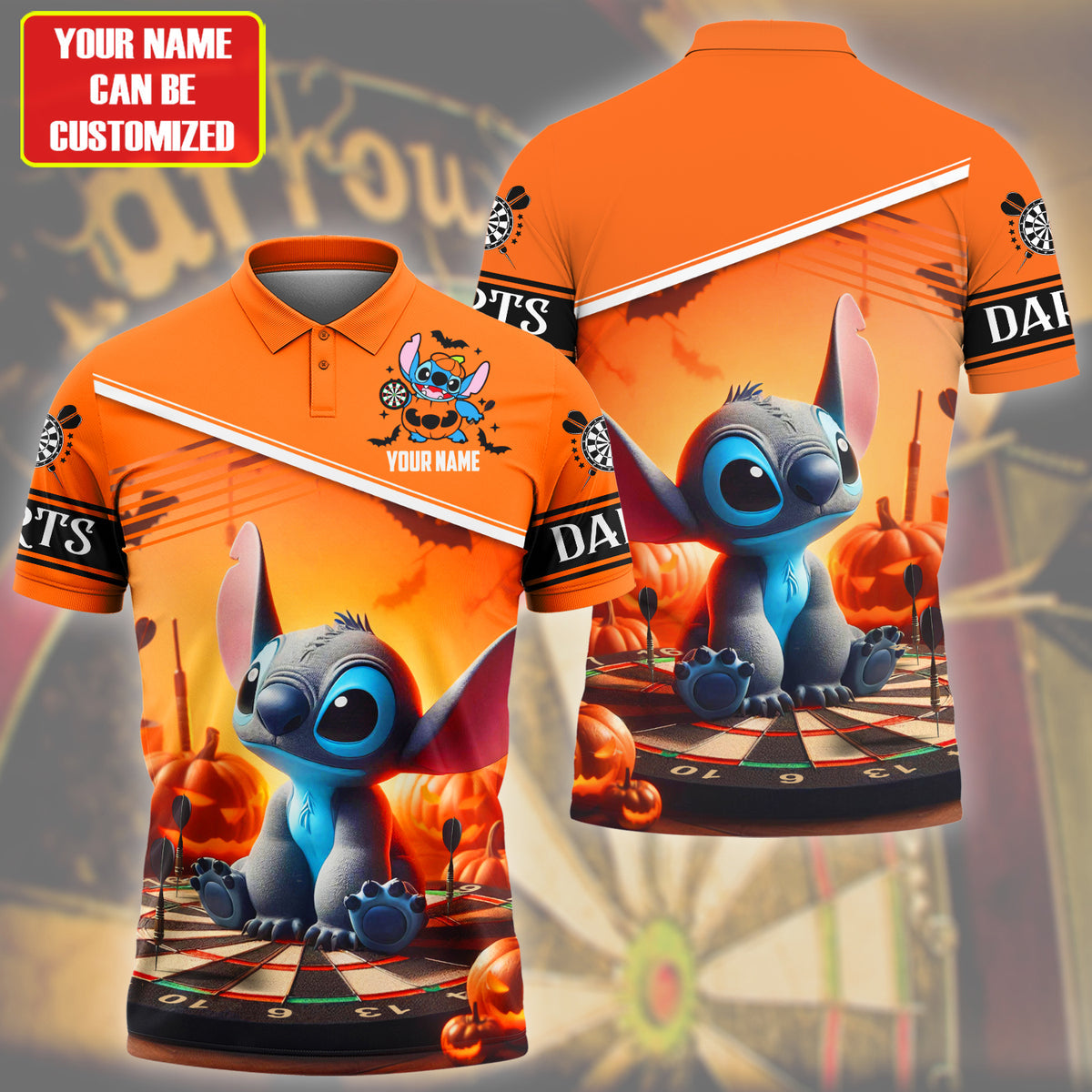 Personalized St Darts Halloween All Over Printed Unisex Shirt QB070801