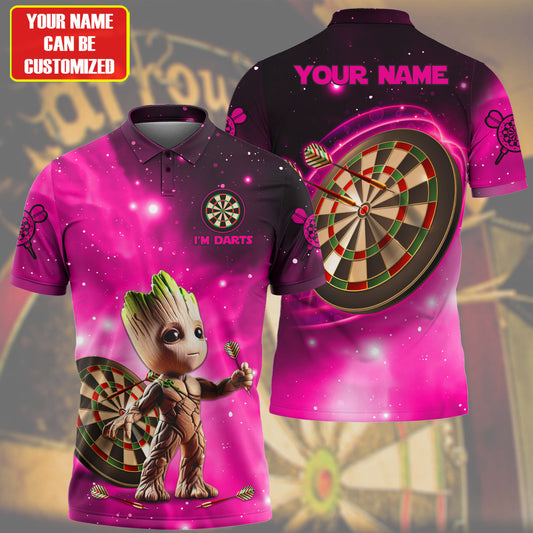 Personalized Name Gr Darts Pink Version All Over Printed Unisex Shirt QB080404