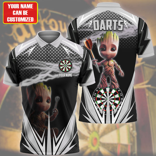 Personalized Name Gr Darts Silver Version All Over Printed Unisex Shirt QB080405