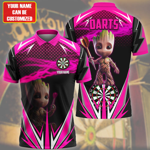Personalized Name Gr Darts Pink Version All Over Printed Unisex Shirt QB080405