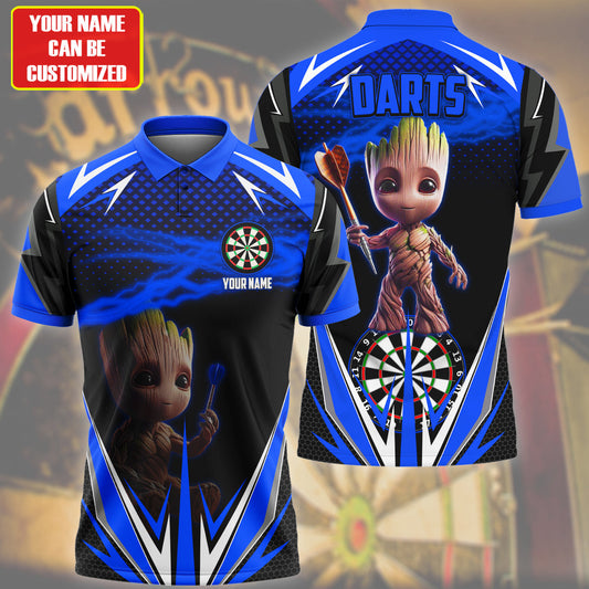 Personalized Name Gr Darts Blue Version All Over Printed Unisex Shirt QB080405