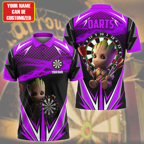 Personalized Name Gr Darts Purple Version All Over Printed Unisex Shirt QB080420