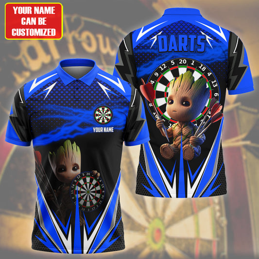 Personalized Name Gr Darts Blue Version All Over Printed Unisex Shirt QB080420