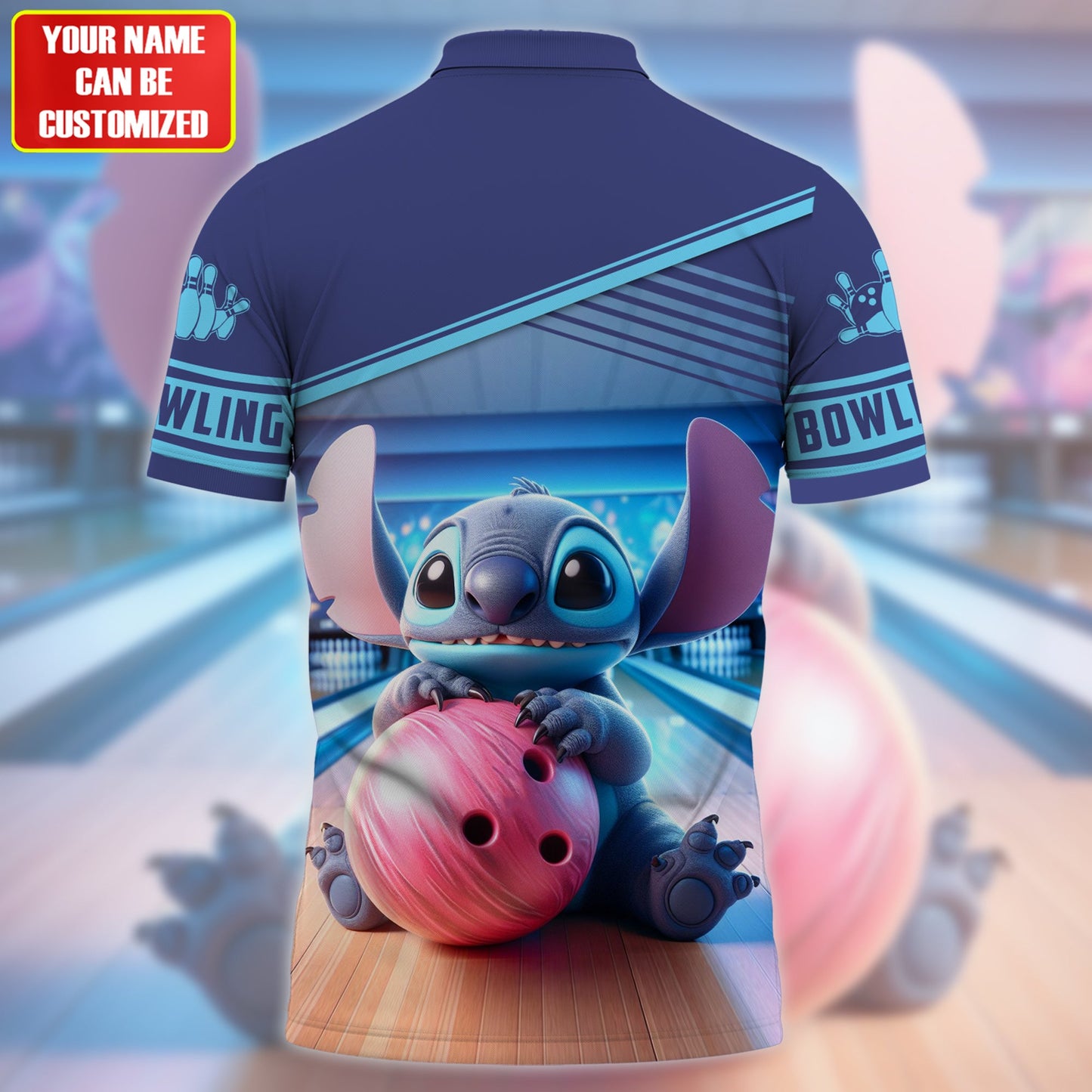 Personalized Name ST Bowling All Over Printed Unisex Shirt QB080501