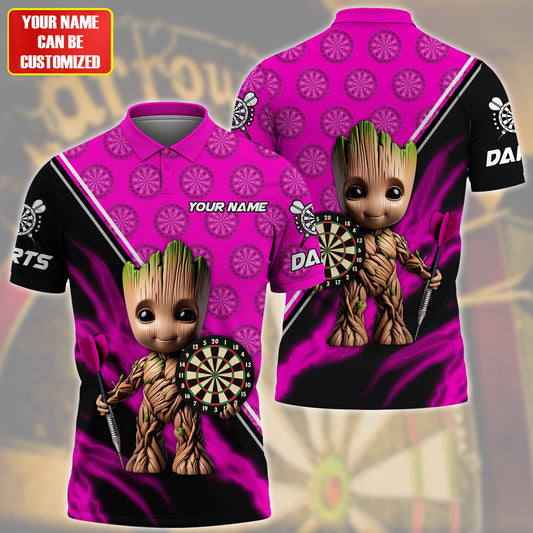 Personalized Name Gr Darts Pink Version All Over Printed Unisex Shirt QB080503