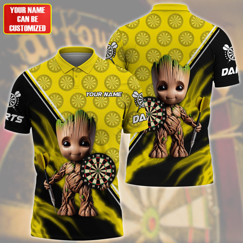 Personalized Name Gr Darts Yellow Version All Over Printed Unisex Shirt QB080503