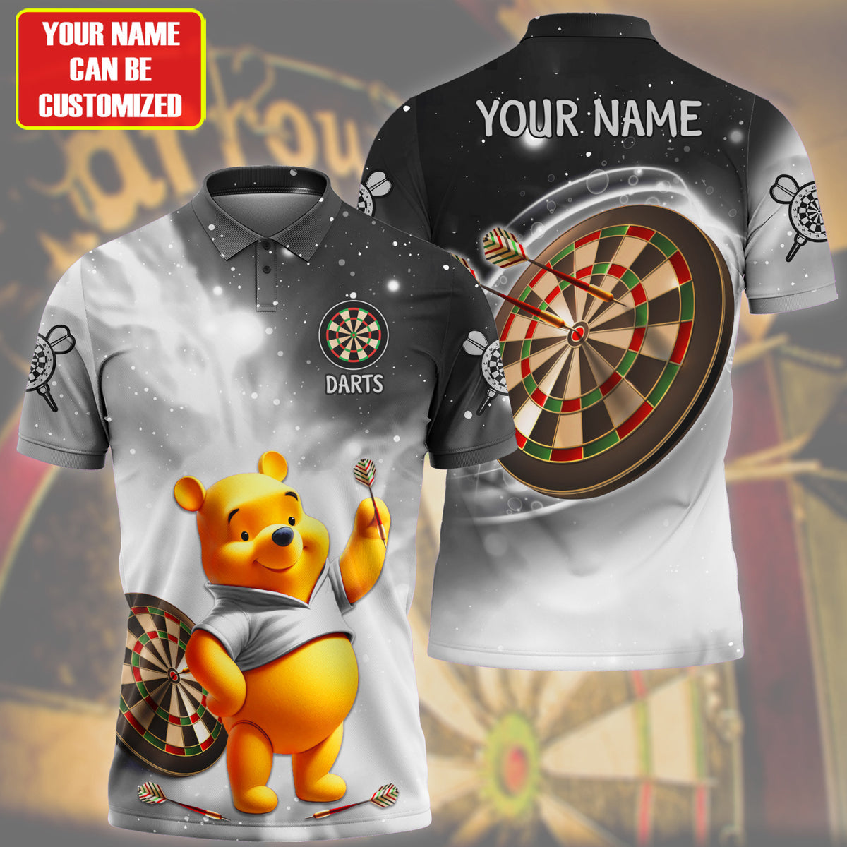 Personalized Name WTP Darts Silver Version All Over Printed Unisex Shirt QB080602