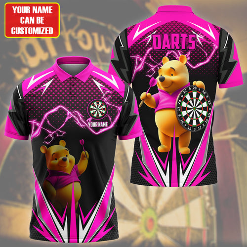 Personalized Name WTP Darts Pink  Version All Over Printed Unisex Shirt QB080603