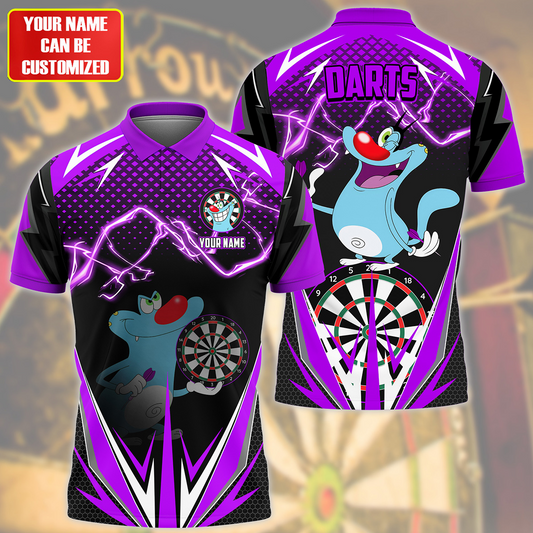 Personalized Name OG Darts Purple Version All Over Printed Unisex Shirt QB080703