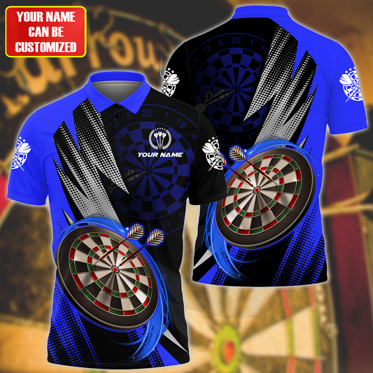 Personalized Name Darts Blue Version All Over Printed Unisex Shirt QB120606