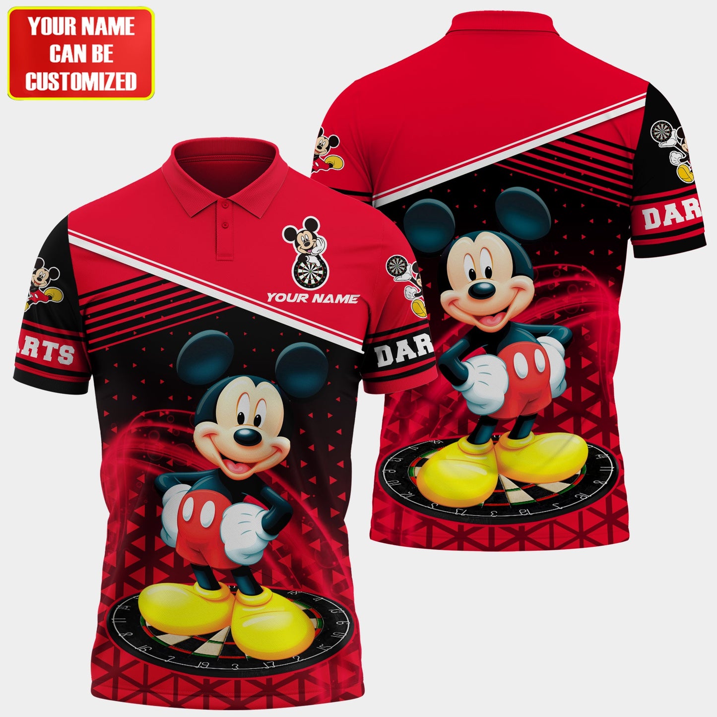 Personalized Name MK Darts All Over Printed Unisex Shirt QB130403