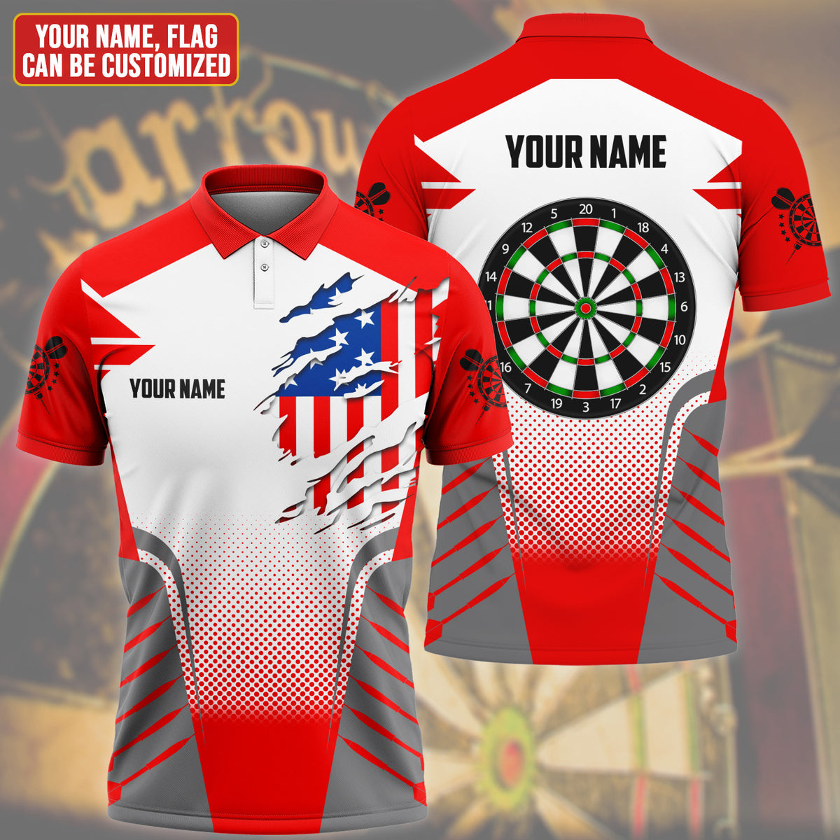 Personalized Darts All Over Printed Unisex Shirt QB140606
