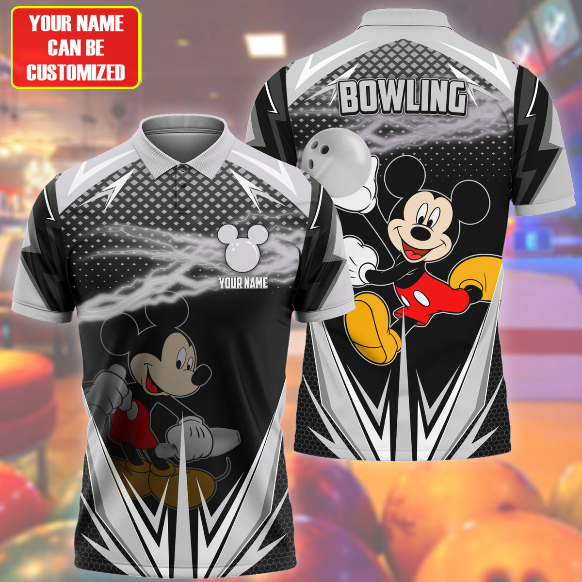 Personalized Name MK Bowling Silver Version All Over Printed Unisex Shirt QB150402