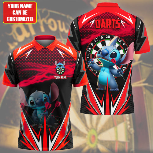 Personalized Name ST Darts Red Version All Over Printed Unisex Shirt QB160403