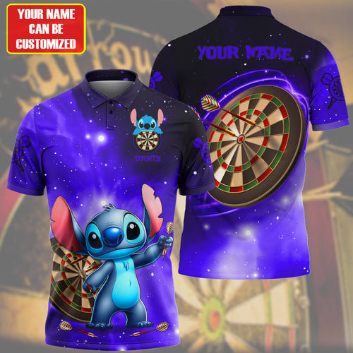 Personalized Name ST Darts Blue Version All Over Printed Unisex Shirt QB190403