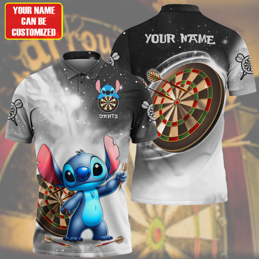 Personalized Name ST Darts Silver Version All Over Printed Unisex Shirt QB190403