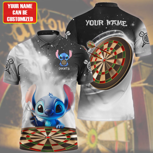 Personalized Name ST Darts Silver Version All Over Printed Unisex Shirt QB220509
