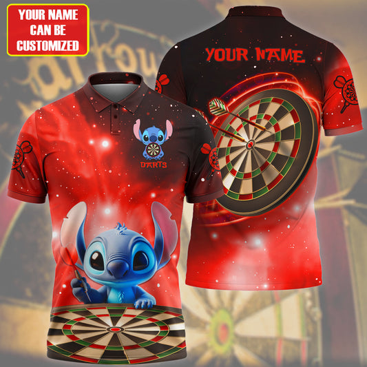 Personalized Name ST Darts Red Version All Over Printed Unisex Shirt QB220509
