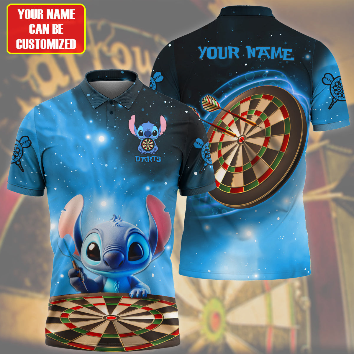 Personalized Name ST Darts Teal Version All Over Printed Unisex Shirt QB220509