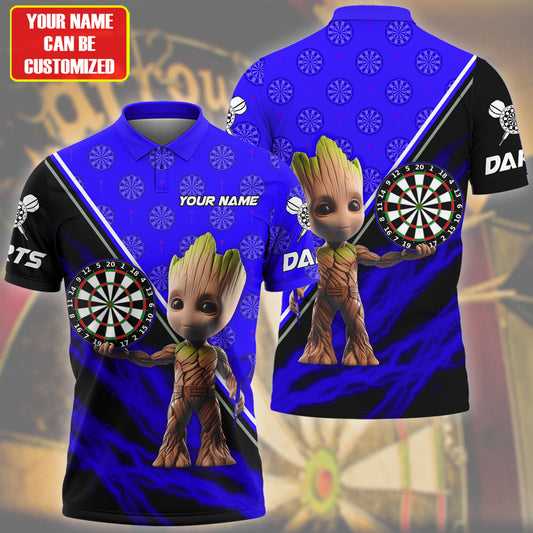 Personalized Name Gr Darts Blue Version All Over Printed Unisex Shirt QB230408
