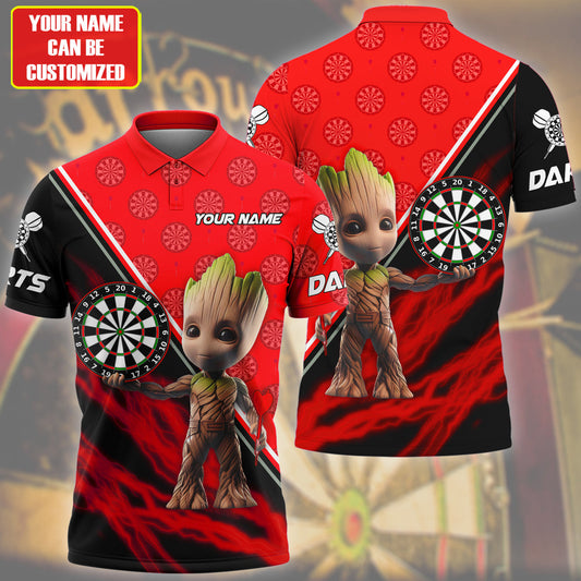 Personalized Name Gr Darts Red Version All Over Printed Unisex Shirt QB230408