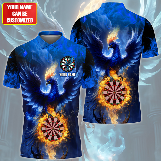 Personalized Name Phoenix Darts Blue Version All Over Printed Unisex Shirt QB260402