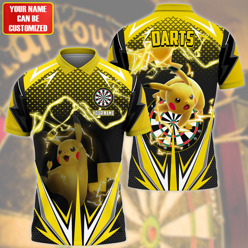 Personalized Name PK Yellow Version Darts All Over Printed Unisex Shirt QB270606