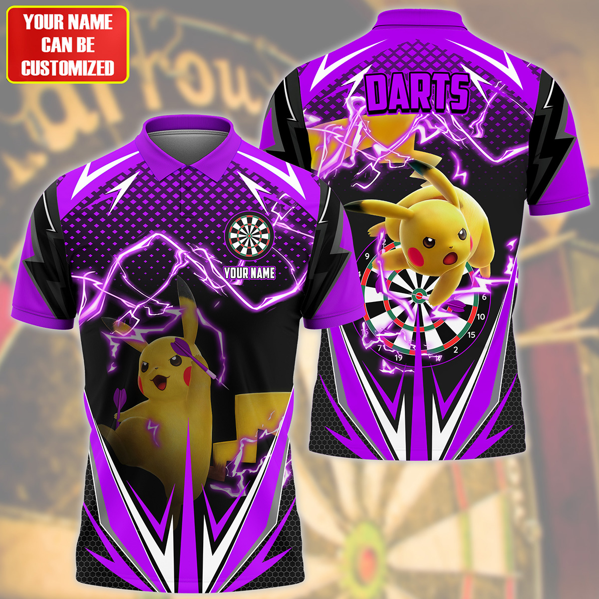 Personalized PK Darts Purple Version All Over Printed Unisex Shirt QB270606