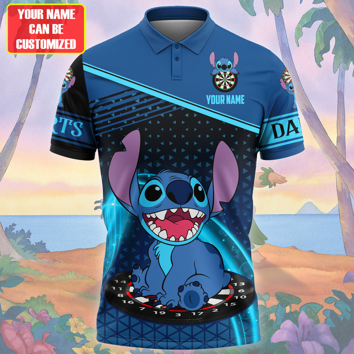 Personalized Name ST Darts All Over Printed Unisex Shirt QB280303