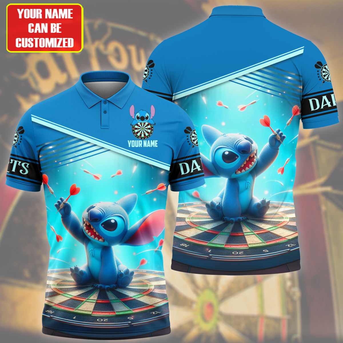 Personalized Name ST Darts All Over Printed Unisex Shirt QB280507