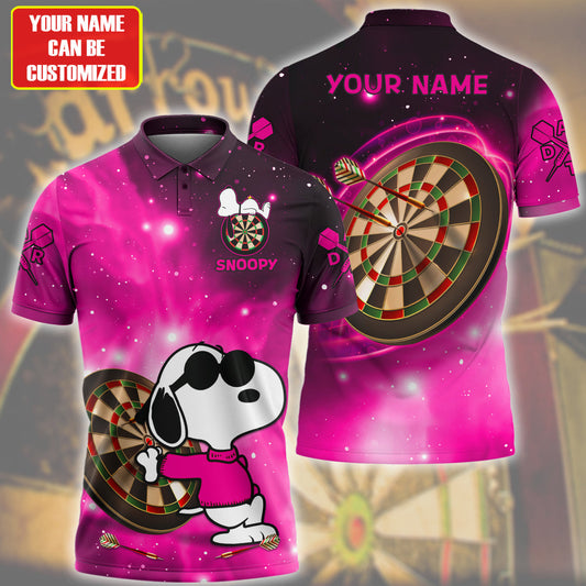 Personalized Name SNP Darts Pink Version All Over Printed Unisex Shirt QB300302
