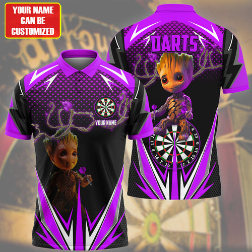 Personalized Name Gr Darts V2 Purple Version All Over Printed Unisex Shirt S010403
