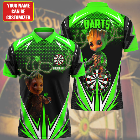 Personalized Name Gr Darts V2 Green Version All Over Printed Unisex Shirt S010403